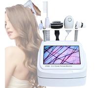 Analyseur de cheveux et de peau, 5 In 1 Multifunctional Hair Scalp Care Instrument Scalp Analyzer Nanometer Spray Hair Hair Follicle Skin Hair Detector Anti-hair Loss Hair Salon,10-inch Screen