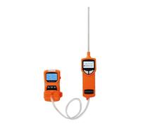 Analyseur de Combustion, Détecteur de gaz multiple Compteur de gaz O2 H2S CO LEL 4 en 1 Oxygène Sulfure d'hydrogène Monoxyde de carbone Détecteur de fuite de gaz combustible(Detector with pump)