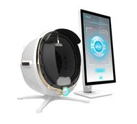 Analyseur de diagnostic de peau du visage Analyseur de détecteur de peau, testeur de peau de haute qualité 36 millions de pixels Analyse faciale Analyseur de peau 3D intelligent,White-MJ-21.5in