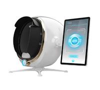 Analyseur de diagnostic de peau du visage Analyseur de détecteur de peau, testeur de peau de haute qualité 36 millions de pixels Analyse faciale Analyseur de peau 3D intelligent,White-MJ-13.3in