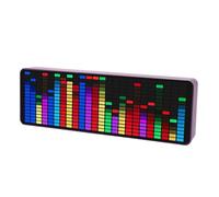 Analyseur de fréquence LED RGB, Affichage VU-mètre pour Musique, Compatible USB sans Fil, multimode synchronisé sur Le Rythme, pour Enceintes, PC, Home Studio et DJ