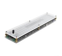 Analyseur de musique LED pour dsp EQ pour indicateur de niveau audio USB 5 V Boîtier acrylique 250 mm pour système stéréo HiFi Système home cinéma (avec DSP)