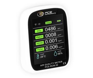 Analyseur de particules PCE Instruments PCE-RCM 02 humidité de l'air, température, poussière fine, particules d'air avec fonction