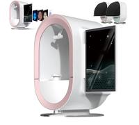 Analyseur De Peau Ia 3D,12 Spectres,écran 13,3 Pouces,Analyse De Données Avec 30 Indicateurs,Prédiction Des Tendances De Vieillissement,Détection En Profondeur Des Rides,Taches,Pores,Acné Pink