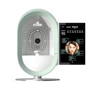 Analyseur de peau IA, analyse de la peau du visage, détection 3D des problèmes de peau avec 12 spectres, 30 indicateurs, analyse de données, prise en charge multilingue,Green