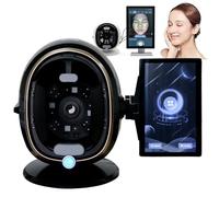 Analyseur de Peau Intelligent 13.3 21.5 Pouces 38MP 8 Spectres | Appareil professionnel diagnostic facial 20 indicateurs rides acne pour salon esthetique spa(Black,13.3in)