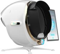 Analyseur de peau numérique 3D,machine d'analyse intelligente peau du visage,38 millions de pixels,8 analyseurs spectraux d'humidité faciale pour salon de beauté,soins de la peau(White,13.3 in)