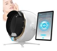 Analyseur de peau professionnel 13,3/21,5 pouces, scanner pour pores, acné, hydratation, avec stockage cloud pour esthéticiennes et spas, imagerie à 8 spectres, multilingue(White,13.3 in)