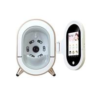 Analyseur de peau professionnel 3D AI, avec caméra HD 20 MP et capot de confidentialité caché, écran tactile pliable pour le diagnostic de la peau du visage dans un salon de beauté, spa et clinique