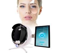 Analyseur de peau professionnel, analyseur de peau intelligent 3D, outils d'analyse de peau IA 38MP, pour l'évaluation de l'état de la peau, pour un usage domestique en salon de spa