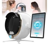 Analyseur De Peau Professionnel, Appareil Intelligent D'analyse De La Peau Du Visage Par Ia,Appareil De Détection 3D Des Problèmes De Peau, Analyseur D'humidité Faciale à 8 Spectres,Multilingue,13.3in