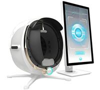 Analyseur de peau professionnel pour le visage, détecteur de peau intelligent, imagerie IA 13,3/21,5", outil de diagnostic facial pour salons et spas, informations personnalisées White-21.5in