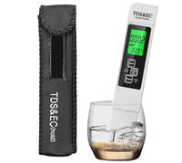 Analyseur de qualité de l'eau - ABS 15,2 x 3 cm | Mesureur de qualité avec portable 4 en 1 numérique Accurate PPM Measurement, voyage, camping, aquarium, maison, activités de plein air