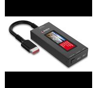 Analyseur de signal HDMI Lindy 8K60 USB Type-C port HDMI Type-A alimentation 5V boîtier métal noir