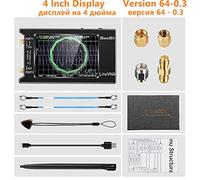 Analyseur de Spectre, Analyseur d'antenne d'analyseur de réseau vectoriel 2.8 pouces VNA 50kHz-6.3GHz amélioré avec stockage données prise en charge fente MicroSD LiteVNA(4 Inch V64-0.3)