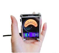 Analyseur de spectre audio, contrôle vocal du niveau de musique VU mètre 6,4 cm, écran LCD HD, simulation de couleur vraie, prend en charge 10 modes d'affichage disponibles