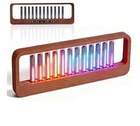 Analyseur de spectre audio, lumière rythmique activée par la voix avec tube Nixie et micro micro, 7 modes prédéfinis pour fête, musique, studio, salle de jeux