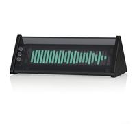 Analyseur de spectre audio, VFD Portable Music Frequency Analyzer AUX Selector Box 5.0 Récepteur Horloge de bureau pour surveiller les changements sonores en temps réel (Noir)