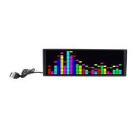 Analyseur de Spectre Audio Xiuganpo, 16x24RGB Rythm Pickup Ambient Light 12 Dynamic et 7 Color Effets Music Spectrum Indicator Rhythm Rythm Analyzer, 84 Affichage Effets