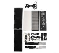 Analyseur de spectre musical avec VU mètre stéréo 32 bits, 8 effets et contrôle automatique de la luminosité, alimenté par USB avec traitement audio FFT (rouge)