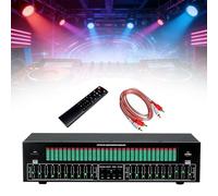 Analyseur de spectre musical, connectivité Bluetooth, égaliseur graphique 31 bandes, égaliseurs audio stéréo, 12 modèles de rythme for concert, studio d'enregistrement