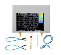 Analyseur de Spectre portatif, Analyseur de réseau vectoriel NanoVNA V2 Plus4 50 KHz-4 GHz 4 Pouces TFT Ondes Courtes HF VHF UHF 70-90dB avec Batterie 3200 mAh Couverture Sensible à Large fréquence