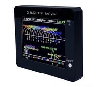 Analyseur de spectre Wi-Fi 2,4" Noir | Identifiez les canaux occupés, améliore la qualité du signal, prise en charge double bande, utilisation facile