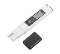 Analyseur D'eau Ec Portable avec Affichage Rétroéclairé Double | Mesure Intégrée de Température, Design Compact en Plastique Blanc, pour Aquarium, Source Thermale, Bureau et Spa