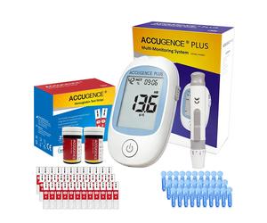 Analyseur d'hémoglobine pour usage domestique, kit de test précis pour surveiller l'hémoglobine, pour vérifier l'anémie, auto-test facile avec résultats rapides Hemoglobin Meter kit