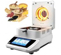 Analyseur d'humidité à halogène, testeur d'humidité numérique avec interface RS232, précision de 0,01%, capacité de 120 g, pour le test des grains, aliments et agriculture 120g/0.002g
