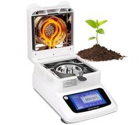Analyseur d'humidité commercial, précision 001 % lisibilité de l'humidité, capacité de 120 g, écran tactile LCD de 5", pour matériaux de construction et traitement du bois 0,001 g