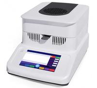Analyseur d'humidité de laboratoire, testeur précis pour 120g | Balance de précision micro-niveau avec lampe halogène haute efficacité pour des mesures d'humidité précises et stables