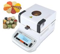 Analyseur d'humidité halogène avec écran LCD, contrôle de la température et minuterie pour poudre, plantes et céréales
