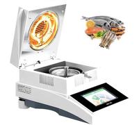 Analyseur d'humidité halogène, compteur numérique 100 g/0,005 g de précision, chauffage halogène efficace, interface USB pour l'agriculture, la médecine et les plastiques