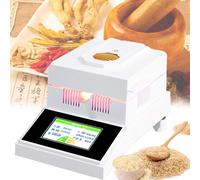 Analyseur d'humidité halogène de laboratoire, testeur d'humidité rapide des céréales avec écran tactile de 5,5 pouces pour textile,100g-2mg