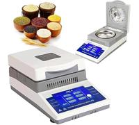 Analyseur d'humidité halogène numérique avec écran LCD, haute précision de lisibilité 0,01 %, capacité de 50 g pour un test d'humidité précis dans les laboratoires et les applications industrielles