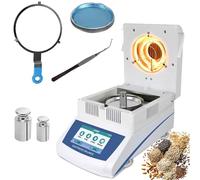 Analyseur d'humidité halogène numérique, capacité 50/100 g, testeur d'humidité électronique avec écran tactile, double mode automatique/programmé(50g/0.002g)