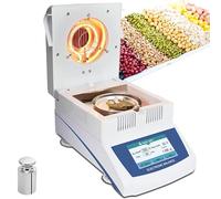 Analyseur d'humidité numérique haute précision avec écran couleur de 5,5" et plateau de pesée de 100 mm, temps de chauffage de 0 à 99 minutes pour l'agriculture, la médecine, le plastique