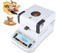 Analyseur d'humidité numérique, testeur de laboratoire de précision avec écran LCD, contrôle de la température et minuterie pour céréales, poudre, plantes et produits chimiques