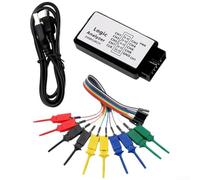Analyseur logique USB, 24 M d'échantillons, prend en charge 12 protocoles standard, 8 canaux pour améliorer les performances de débogage ARM FPGA