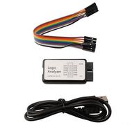 Analyseur logique USB 24 MHz 8 canaux Testeur de signal numérique, échantillonnage haute vitesse pour une analyse précise des formes d'onde pour WIN7/XP/Linux