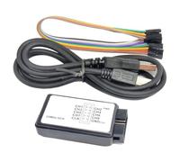 Analyseur logique USB 8 canaux 24 MHz Taux d'échantillonnage pour bras de microcontrôleur Fpga Gadget de débogage - Compatible avec 7 ou 10 ou 11 (32/64 bits) Texture PC 63 x 33 x 10 mm