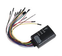 Analyseur logique USB compact pour 16 canaux et taux d'échantillonnage de 100 m, pour analyse de protocole