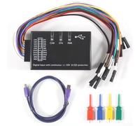 Analyseur logique USB, testeur de signal numérique à 16 canaux, échantillonnage 100 MHz, capture de données USB 2.0 avec protection ± 60 V pour débogage de circuit