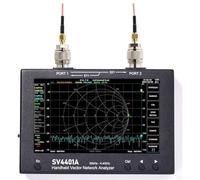 Analyseur VNA professionnel 50 kHz à 4,4 GHz 100 dB plage dynamique écran IPS 7 pouces pour antenne tuning filtre test retard de phase pour fonction tdr exportation de données USB