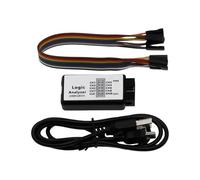 Analyseurs logiques USB 8 canaux d'entrée avec longue durée de vie Convient pour les développeurs embarqués Éducateurs Circuit Débogage des données en temps réel