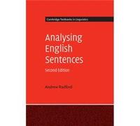 Analysing English Sentences Andrew Radford, (Auteur)