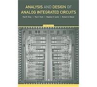 Analysis and Design of Analog Integrated Circuits Paul J. Hurst, Paul R. Gray, Robert G. Meyer, Stephen H. Lewis (Auteur)