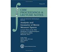 Analysis And Geometry Of Metric Measure Spaces