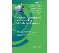 Analysis, Architectures And Modelling Of Embedded Systems